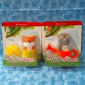 American Girl WellieWishers Fox & Composting Can + Gopher & Watering Can…